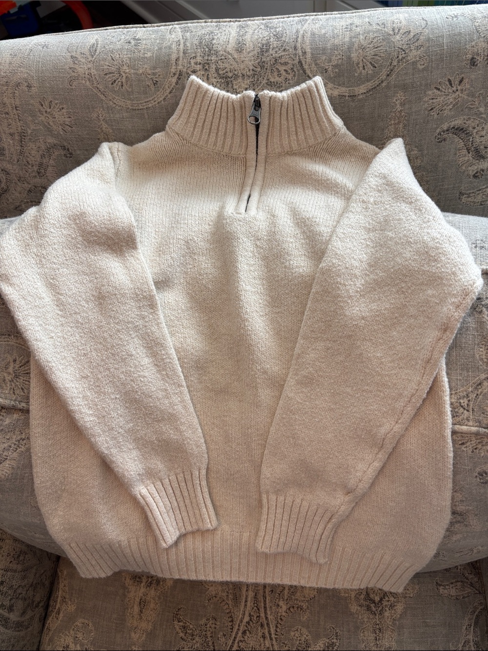 Boys quarter zip sweater